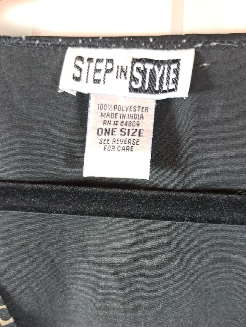 Step n' Style Black Kaftan with Gold Paisley Print - Picture 2 of 9